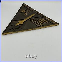 U. S. Naval Missile Center Very Heavy Metal (Bronze Or Brass) Plaque Rare Z5