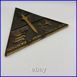 U. S. Naval Missile Center Very Heavy Metal (Bronze Or Brass) Plaque Rare Z5
