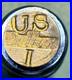 UNC-VERY-RARE-US-1-Dollar-Gold-Coin-Brass-Weight-19th-century-01-qp