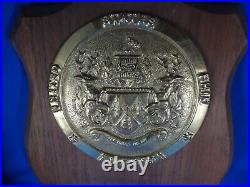 USS AMERICA CV-66 WALL PLAQUE 6 1/2 Brass Metal Emblem Very Rare