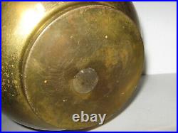 VERY OLD RARE SPITTOON HAVANA CIGAR Vintage Brass Copper All Famous 5 Cents