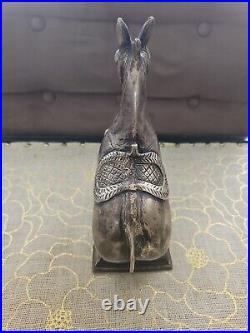 VERY RARE 18s CENTURY MUGHAL CAST BRASS REARING HORSE IN GREAT CONDITION