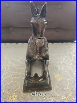 VERY RARE 18s CENTURY MUGHAL CAST BRASS REARING HORSE IN GREAT CONDITION