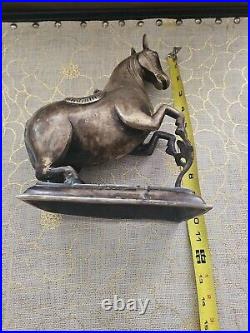 VERY RARE 18s CENTURY MUGHAL CAST BRASS REARING HORSE IN GREAT CONDITION