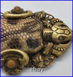 VERY RARE 1920s MAX NEIGER VIPERS SNAKES BROOCH. HARD TO FIND