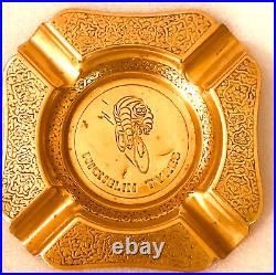 VERY RARE 1940s BRASS MICHELIN ASHTRAY CIRCA1940s 50s