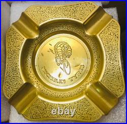 VERY RARE 1940s BRASS MICHELIN ASHTRAY CIRCA1940s 50s