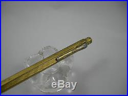 VERY RARE 1940s CARAN D'ACHE BRASS EARLY 1.18mm Gold Plated Mechanical Pencil