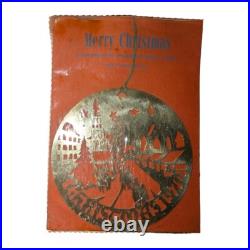 VERY RARE 1970 Brass Biedermann First Edition Ornament In Original Package NOS