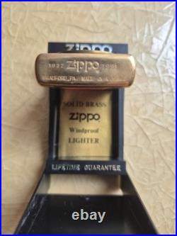 VERY RARE 60th. ANN. 1932-1992 CAMEL BRASS ZIPPO LIGHTER NEW IN BOX
