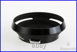 VERY RARE AND ORIGINAL LEICA 35mm / 2.0 ASPH. BRASS LENS HOOD IN BLACK PAINT