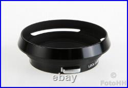 VERY RARE AND ORIGINAL LEICA 35mm / 2.0 ASPH. BRASS LENS HOOD IN BLACK PAINT