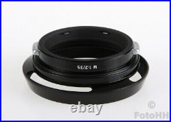 VERY RARE AND ORIGINAL LEICA 35mm / 2.0 ASPH. BRASS LENS HOOD IN BLACK PAINT