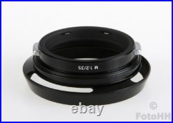 VERY RARE AND ORIGINAL LEICA 35mm / 2.0 ASPH. BRASS LENS HOOD IN BLACK PAINT