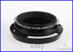 VERY RARE AND ORIGINAL LEICA 35mm / 2.0 ASPH. BRASS LENS HOOD IN BLACK PAINT