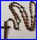 VERY-RARE-ANTIQUE-EARLY-VINTAGE-NUNS-PERSONAL-WOOD-BEADED-HABIT-ROSARY-With-SKULL-01-zz