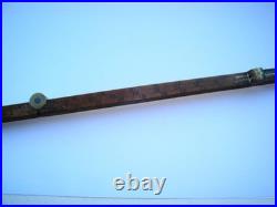 VERY RARE ANTIQUE WANTSON BOTTLE BREWERY RULER J LONG LONDON c1820 WOOD & BRASS