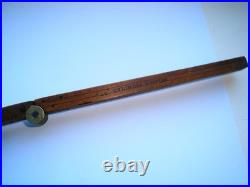 VERY RARE ANTIQUE WANTSON BOTTLE BREWERY RULER J LONG LONDON c1820 WOOD & BRASS