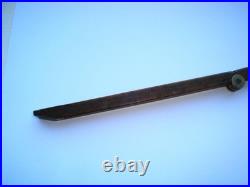 VERY RARE ANTIQUE WANTSON BOTTLE BREWERY RULER J LONG LONDON c1820 WOOD & BRASS