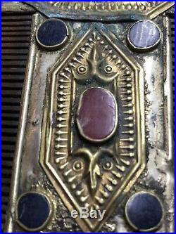 VERY RARE Ancient Visigothic Silver, Brass And Bone Hair Comb