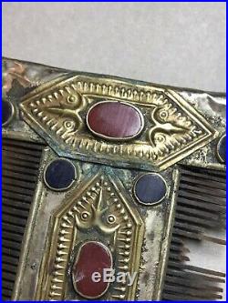 VERY RARE Ancient Visigothic Silver, Brass And Bone Hair Comb
