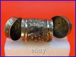 VERY RARE Antique 200+ Year Old Danish Brass Kridthus or Chalk Holder Box Case