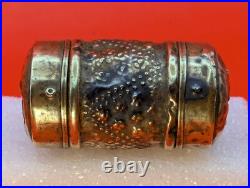 VERY RARE Antique 200+ Year Old Danish Brass Kridthus or Chalk Holder Box Case