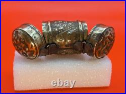 VERY RARE Antique 200+ Year Old Danish Brass Kridthus or Chalk Holder Box Case