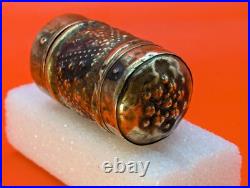 VERY RARE Antique 200+ Year Old Danish Brass Kridthus or Chalk Holder Box Case