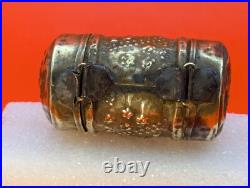 VERY RARE Antique 200+ Year Old Danish Brass Kridthus or Chalk Holder Box Case