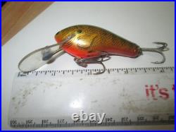 VERY RARE BAGLEY TRUE LIFE Lure. BELLY FINS OFF CENTER. Brass, Lead. MODEL/COLOR
