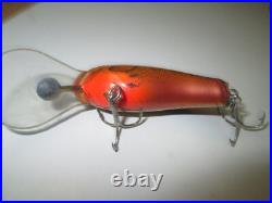 VERY RARE BAGLEY TRUE LIFE Lure. BELLY FINS OFF CENTER. Brass, Lead. MODEL/COLOR