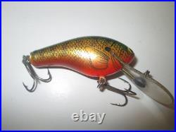 VERY RARE BAGLEY TRUE LIFE Lure. BELLY FINS OFF CENTER. Brass, Lead. MODEL/COLOR