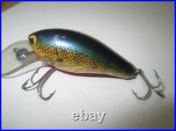 VERY RARE BAGLEY TRUE LIFE Lure. BELLY FINS OFF CENTER. Brass, Lead. MODEL/COLOR