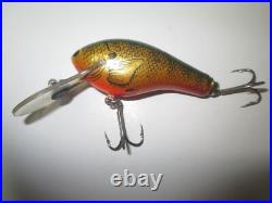VERY RARE BAGLEY TRUE LIFE Lure. BELLY FINS OFF CENTER. Brass, Lead. MODEL/COLOR