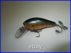 VERY RARE BAGLEY TRUE LIFE Lure. BELLY FINS OFF CENTER. Brass, Lead. MODEL/COLOR