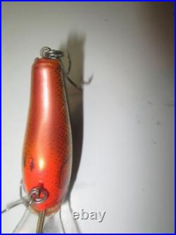VERY RARE BAGLEY TRUE LIFE Lure. BELLY FINS OFF CENTER. Brass, Lead. MODEL/COLOR