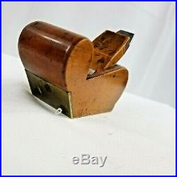 VERY RARE BOXWOOD BULLNOSE, CHARIOT STYLE (MARPLES) withBRASS TOE, 2.5 X 1 PLANE