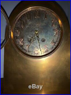 VERY RARE Brass Seth Thomas Beehive Tombstone Mantle Clock