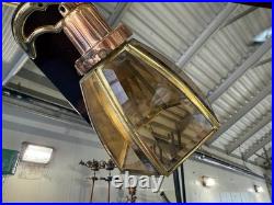 VERY RARE Bright Brass & Bright Copper Casablanca Panama Ceiling Fan