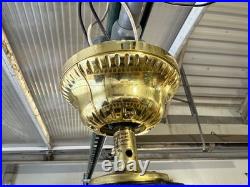 VERY RARE Bright Brass & Bright Copper Casablanca Panama Ceiling Fan