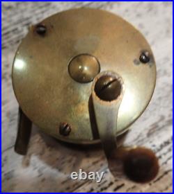 VERY RARE C. 1846 Brass crank handle Farlow strand London winch Reel 170 yrs old