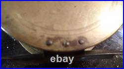 VERY RARE C. 1860's Brass model Folding handle Wide Salmon Fly Reel 150 yrs old
