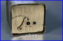 VERY RARE CARRIAGE CLOCK with DOUBLE TWO DIALS partners desk WORKING Brevete