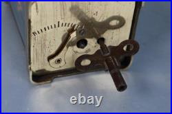 VERY RARE CARRIAGE CLOCK with DOUBLE TWO DIALS partners desk WORKING Brevete