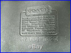 VERY RARE COACH Vintage Duffle Sac Feed Bag New York City 9085 Black Brass