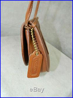VERY RARE COACH Vintage Horseshoe Belt Bag British Tan Brass LN