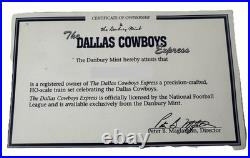 VERY RARE Dallas Cowboys Danbury Mint 5 Piece Train Set Original Box with Cert