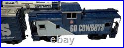 VERY RARE Dallas Cowboys Danbury Mint 5 Piece Train Set Original Box with Cert