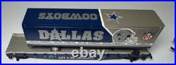 VERY RARE Dallas Cowboys Danbury Mint 5 Piece Train Set Original Box with Cert